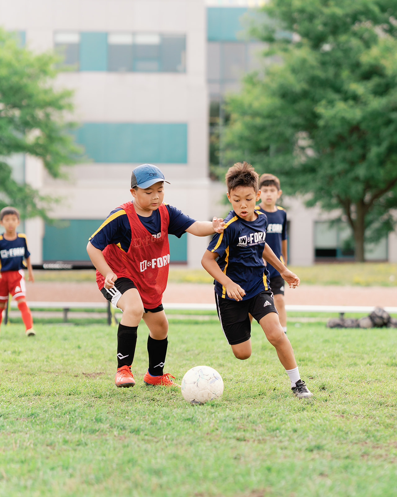 Coach working 1-on-1 with a player