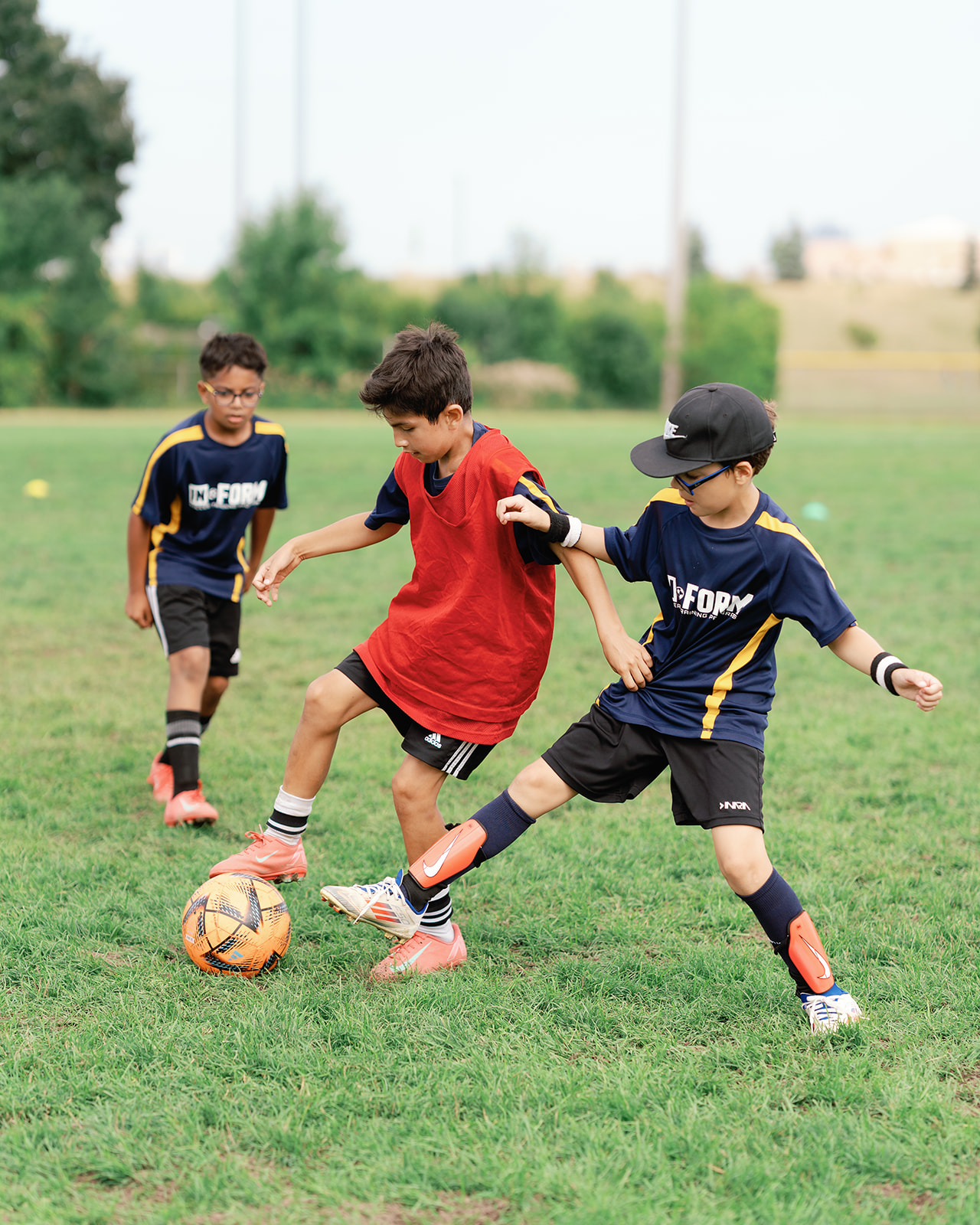Young players training at In Form Soccer