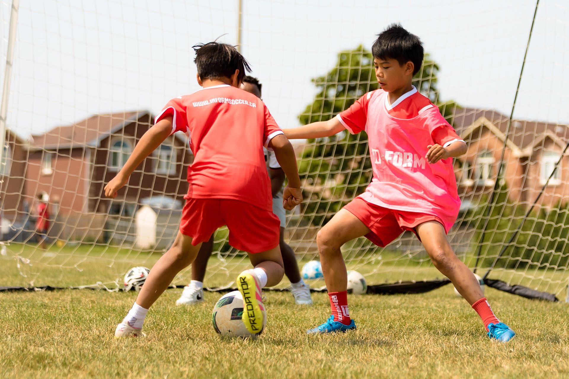 Shot on goal at camp