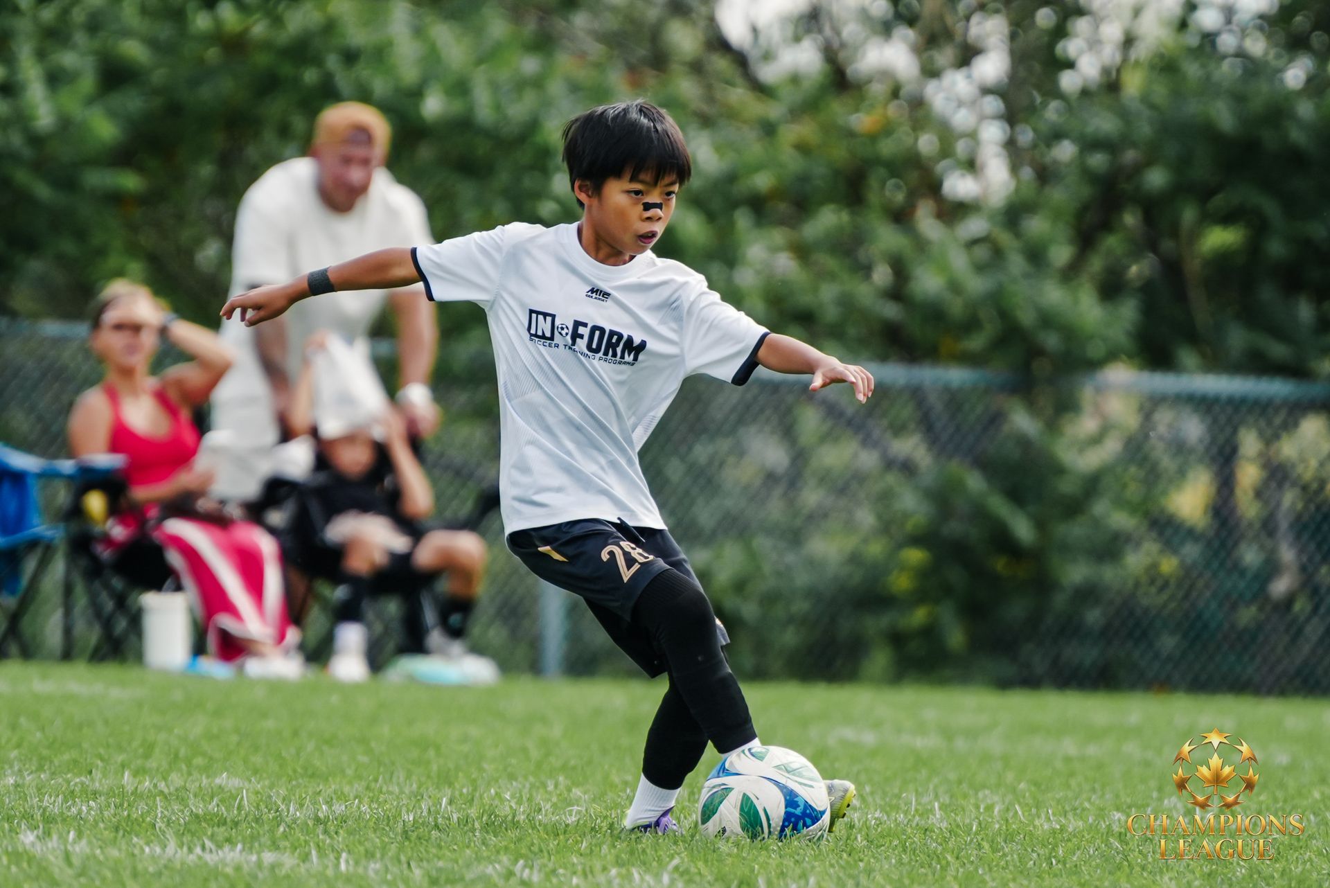 Elite team player on the ball