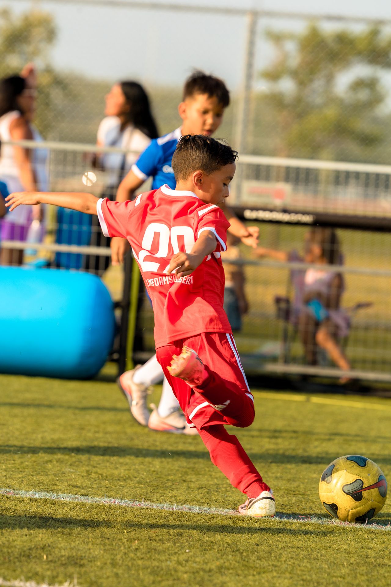Elite team player in action