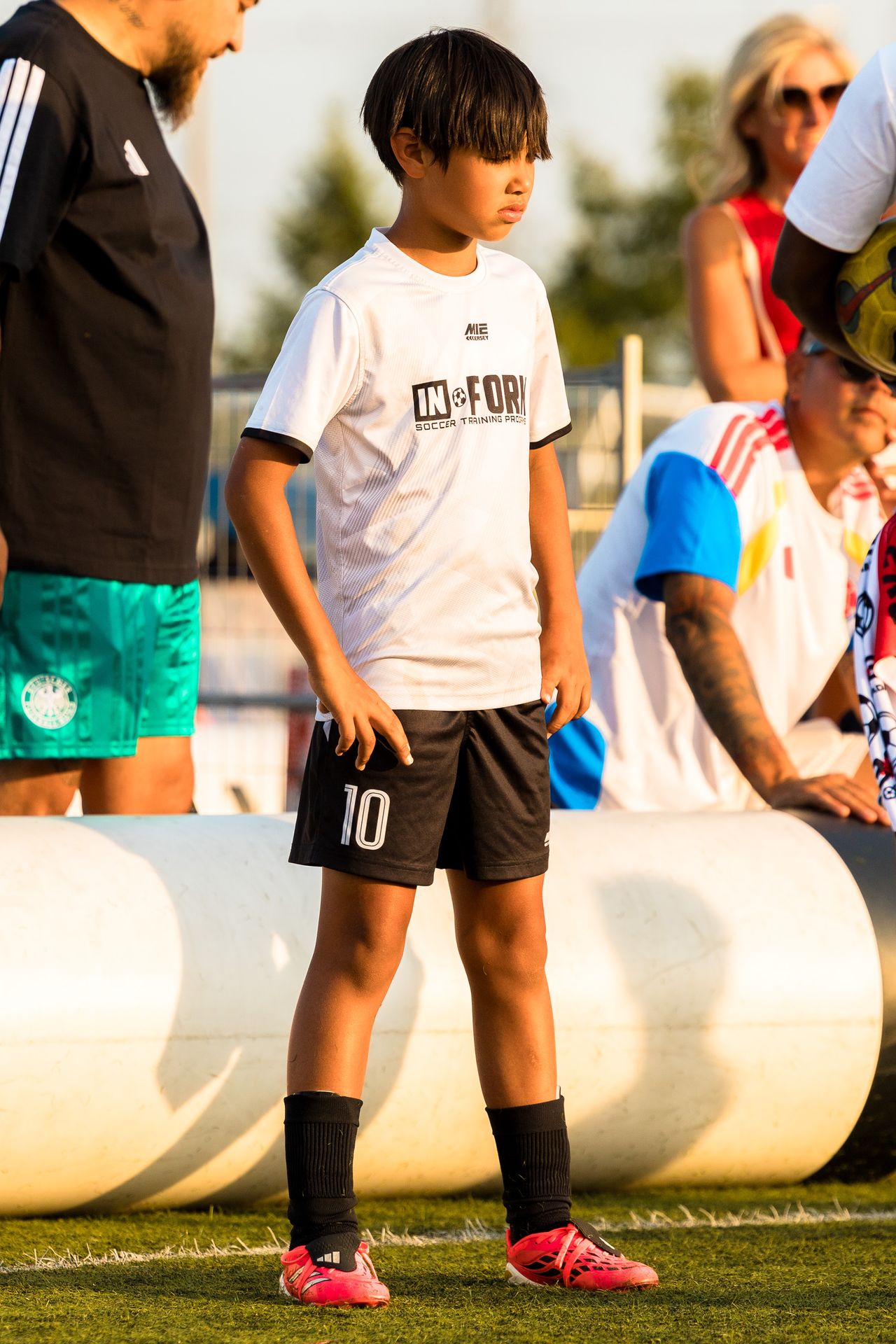 Player ready for kickoff