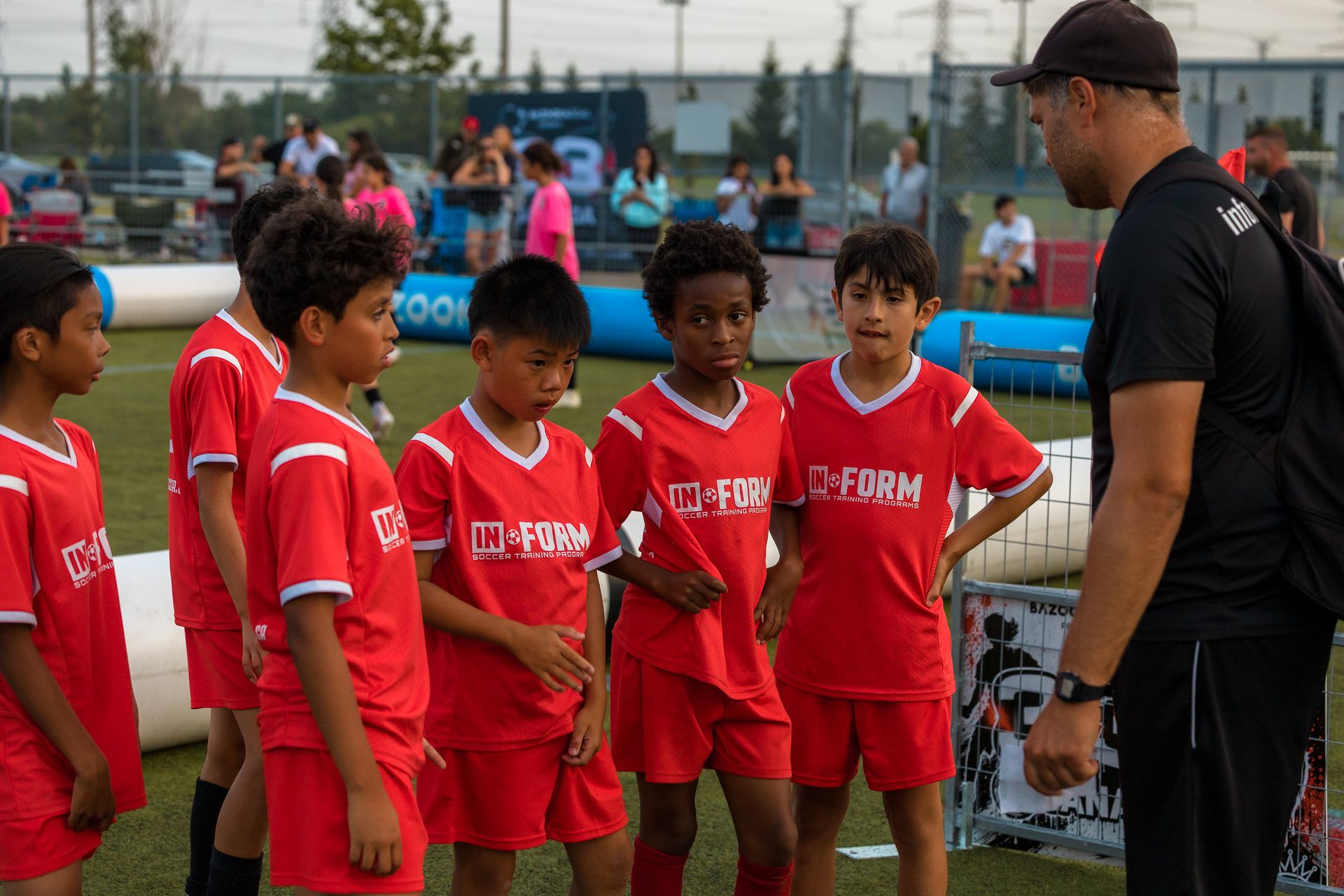 In Form Elite Team with coach