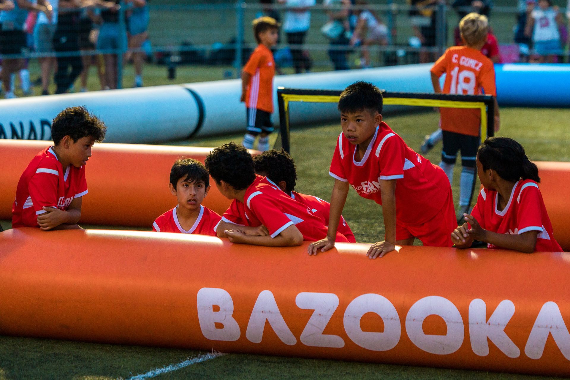 Team moment at the goal