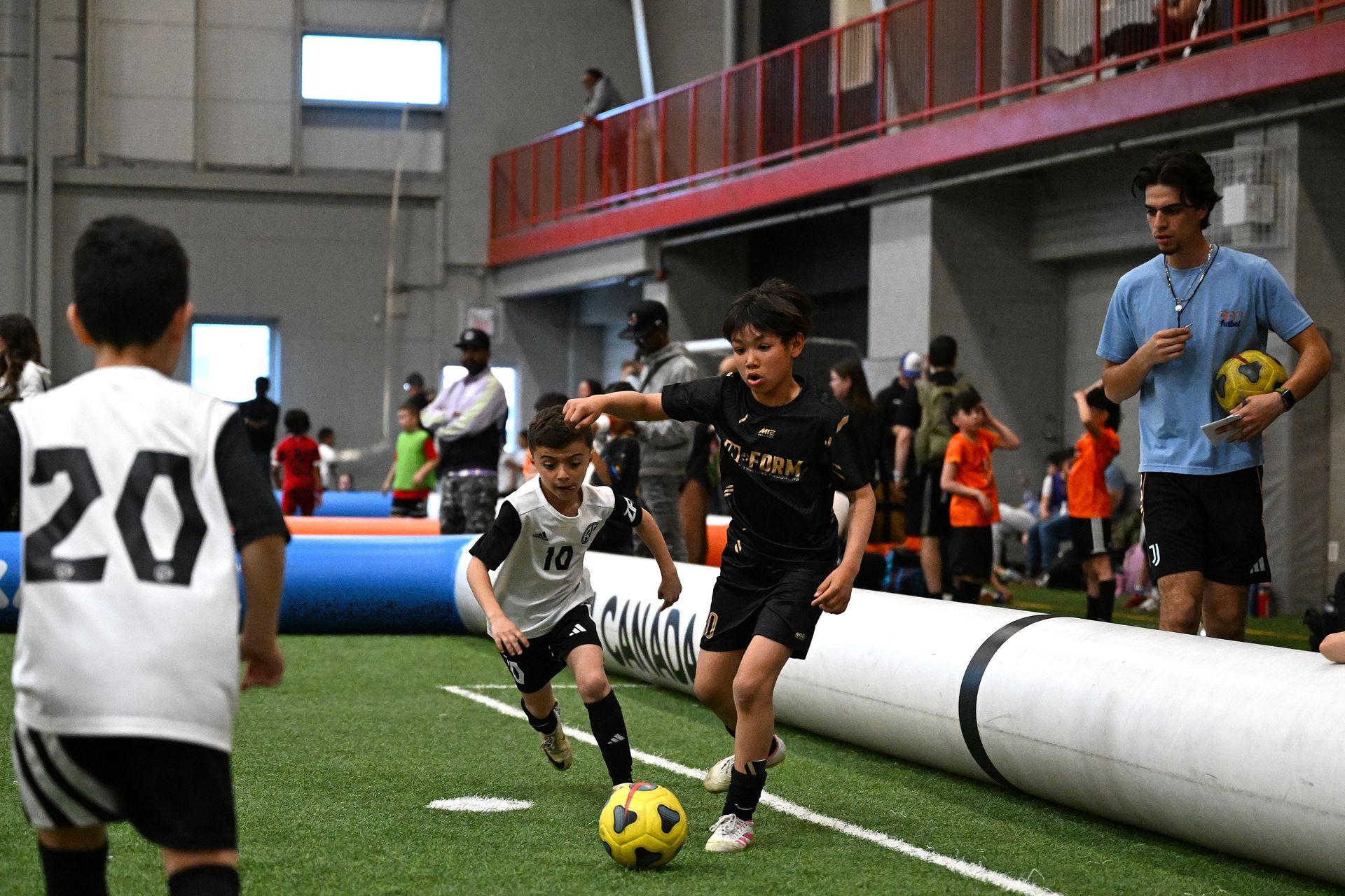 Elite team action shot